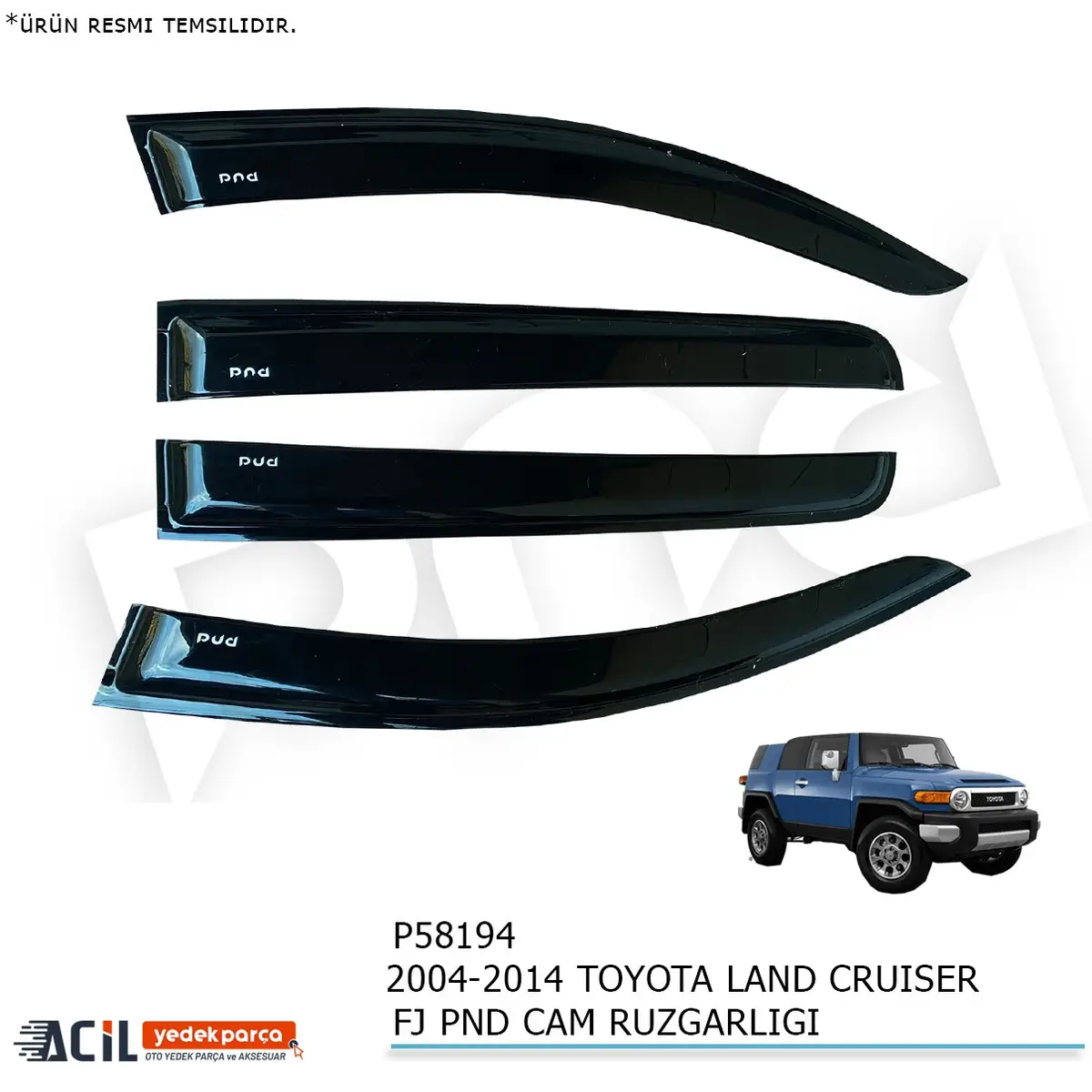 2004-2014 TOYOTA LAND CRUISER FJ PND CAM RUZGARLIG