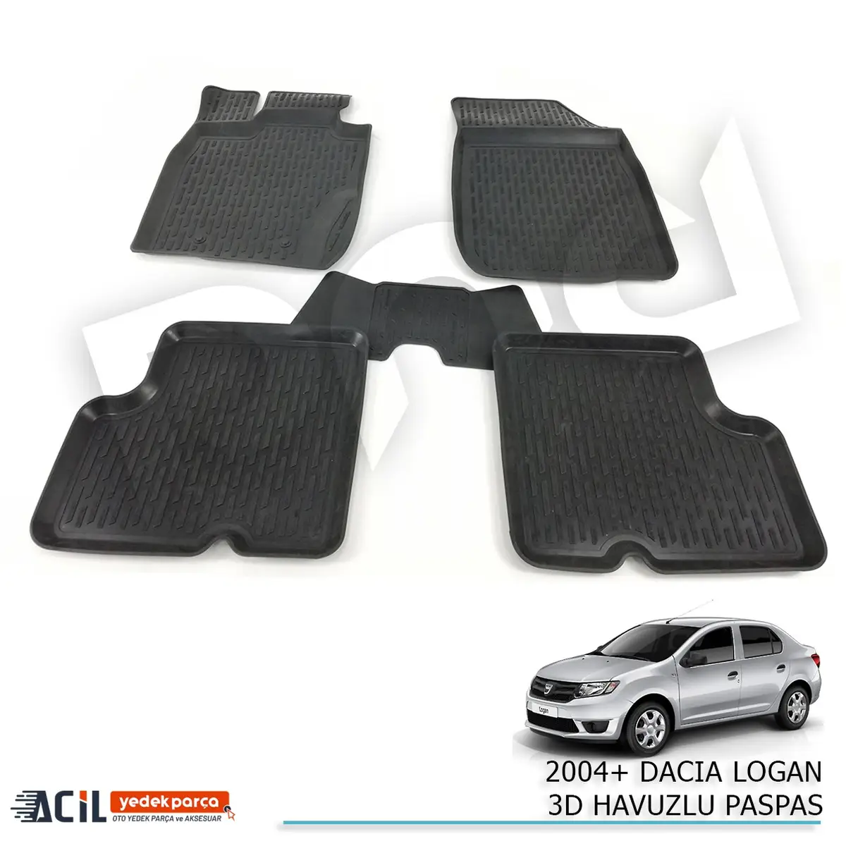 2004+ DACIA LOGAN 3D HAVUZLU PASPAS