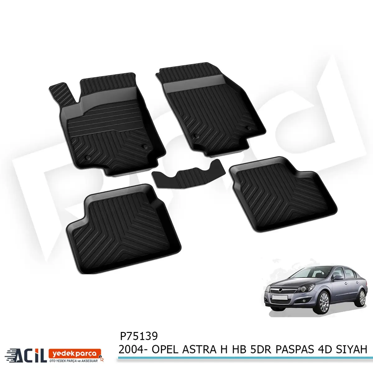 2004- OPEL ASTRA H HB 5KP PASPAS 4D SIYAH