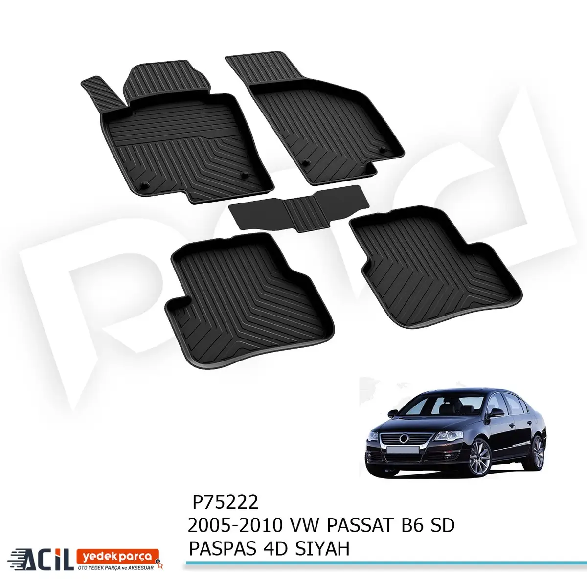 2005-2010 VW PASSAT B6 SD PASPAS 4D SIYAH