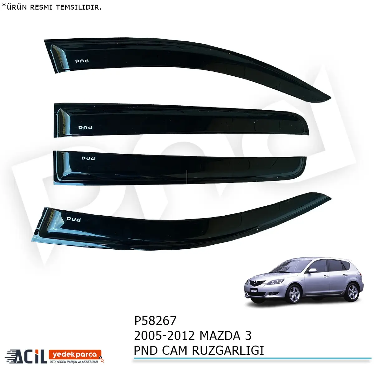 2005-2012 MAZDA 3 PND CAM RUZGARLIGI