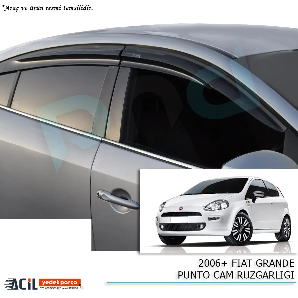 2006+ FIAT GRANDE PUNTO CAM RUZGARLIGI