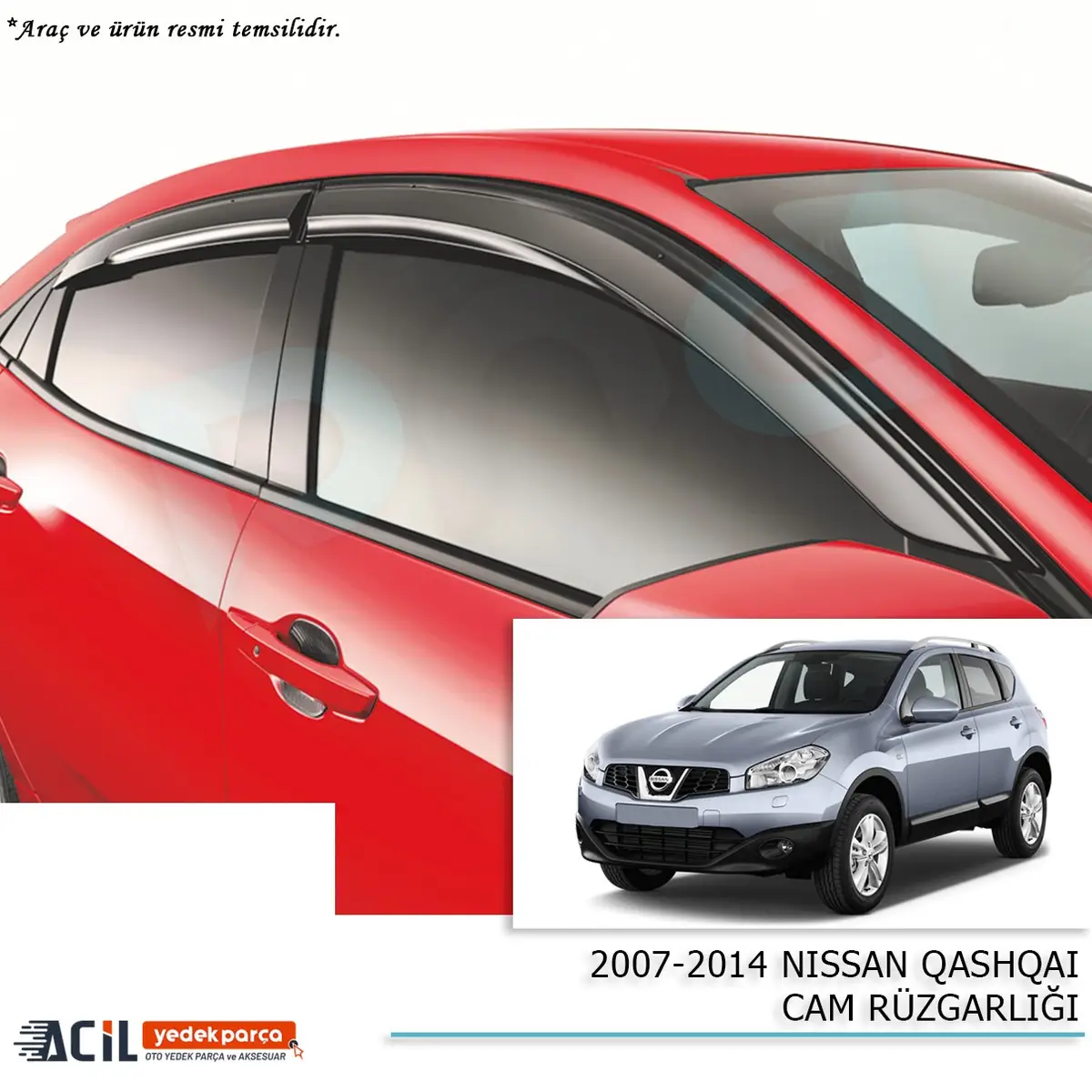 2007-2014 NISSAN QASHQAI CAM RUZGARLIGI