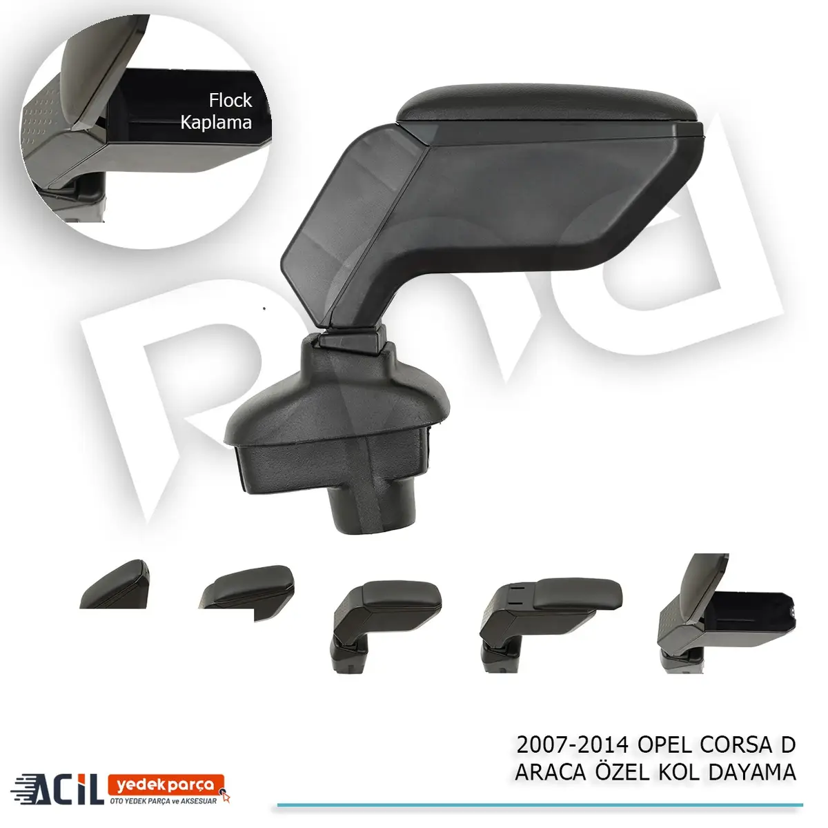 2007-2014 OPEL CORSA D ARACA OZEL KOL DAYAMA SIYAH