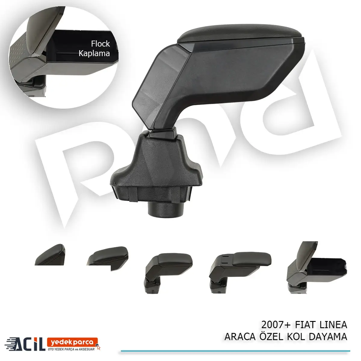 2007+ FIAT LINEA ARACA OZEL KOL DAYAMA SIYAH