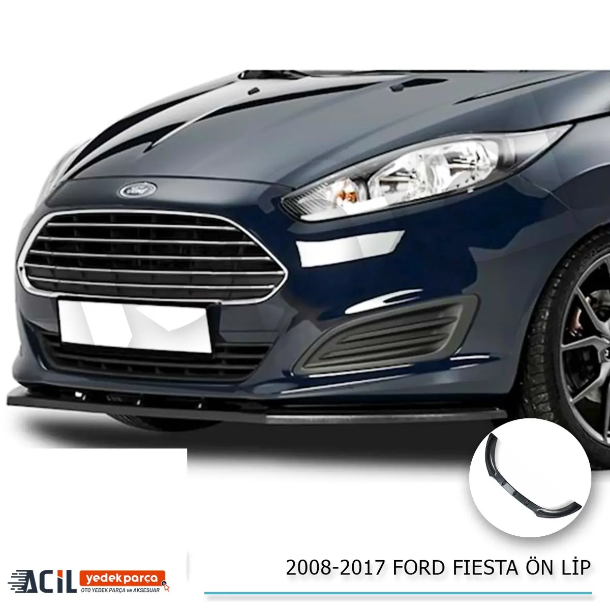 2008-2012 FORD FIESTA ON LIP BASIC P.BLACK