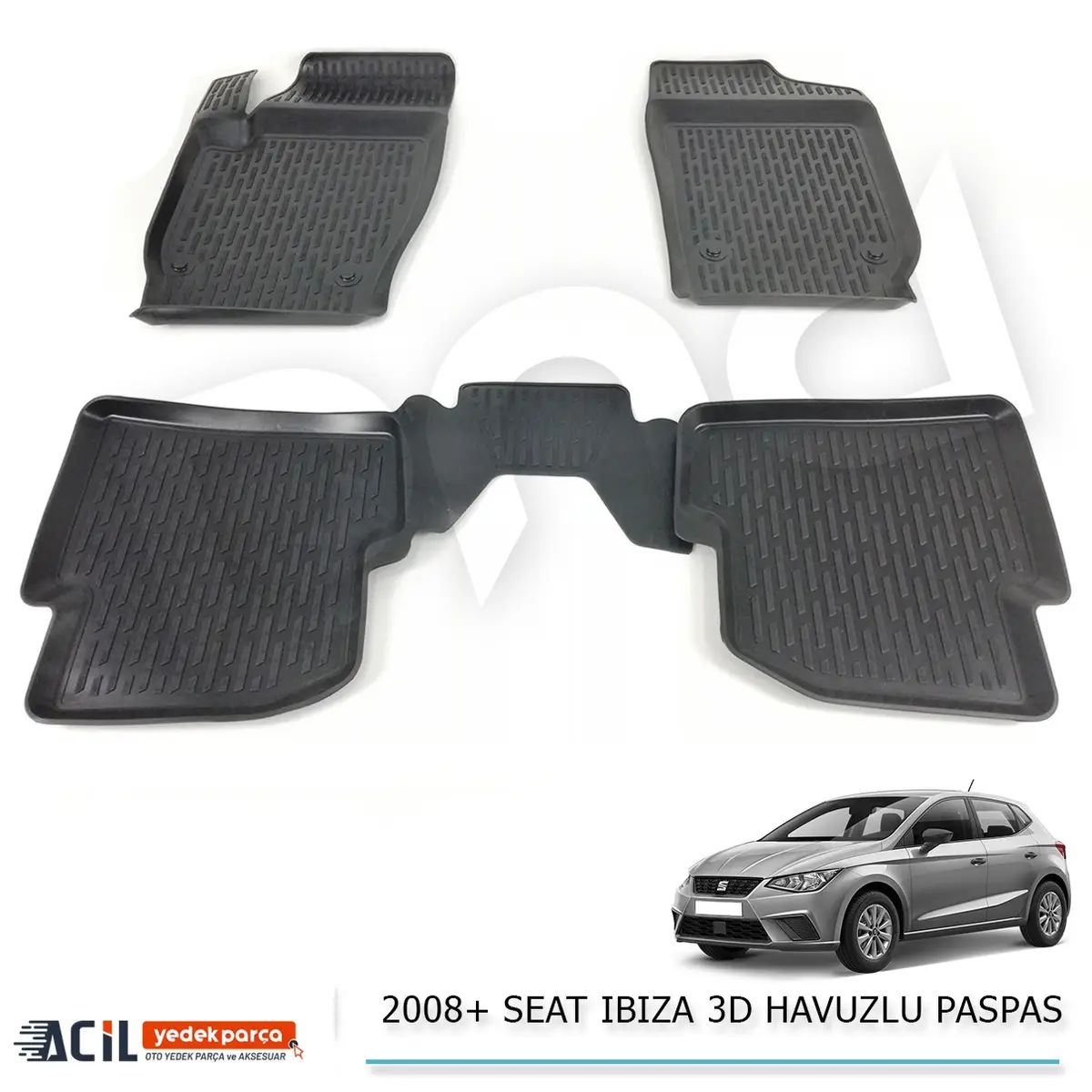 2008+ SEAT IBIZA 3D HAVUZLU PASPAS 5 PARCA