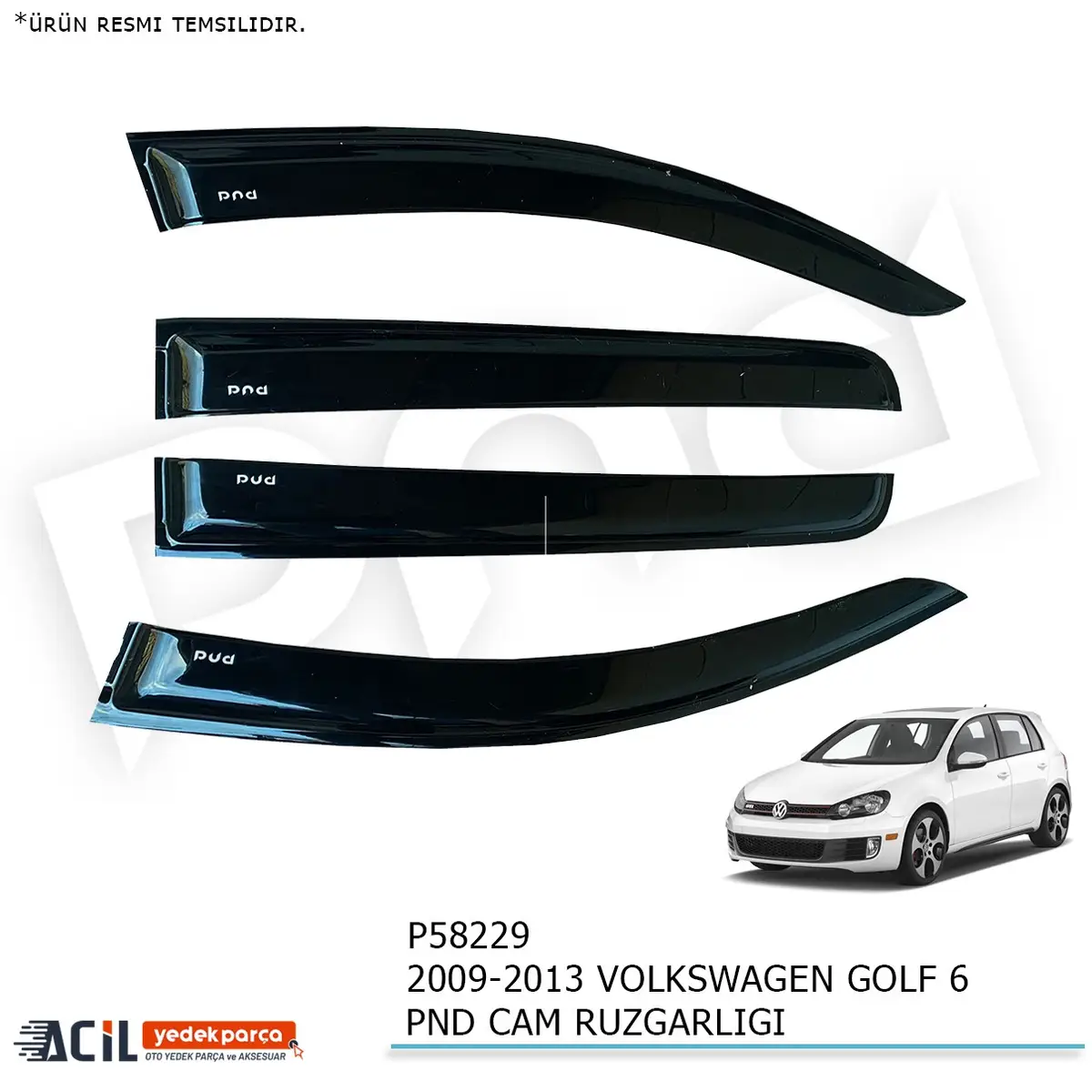 2009-2013 VOLKSWAGEN GOLF 6 PND CAM RUZGARLIGI