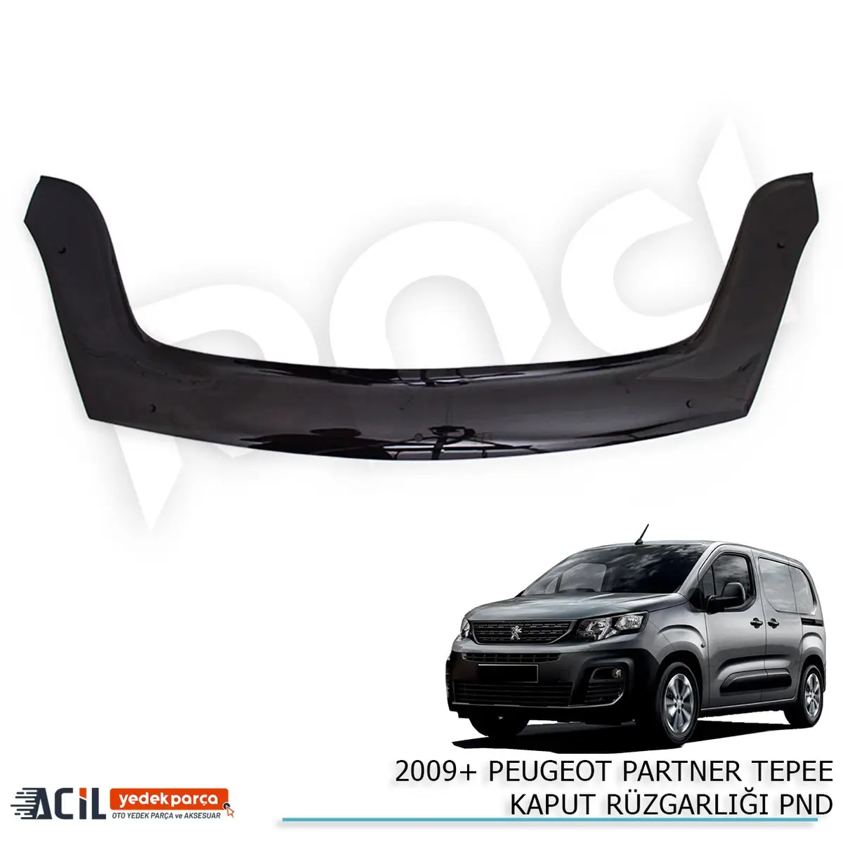 2009+ PEUGEOT PARTNER TEPEE KAPUT RUZGARLIGI PND
