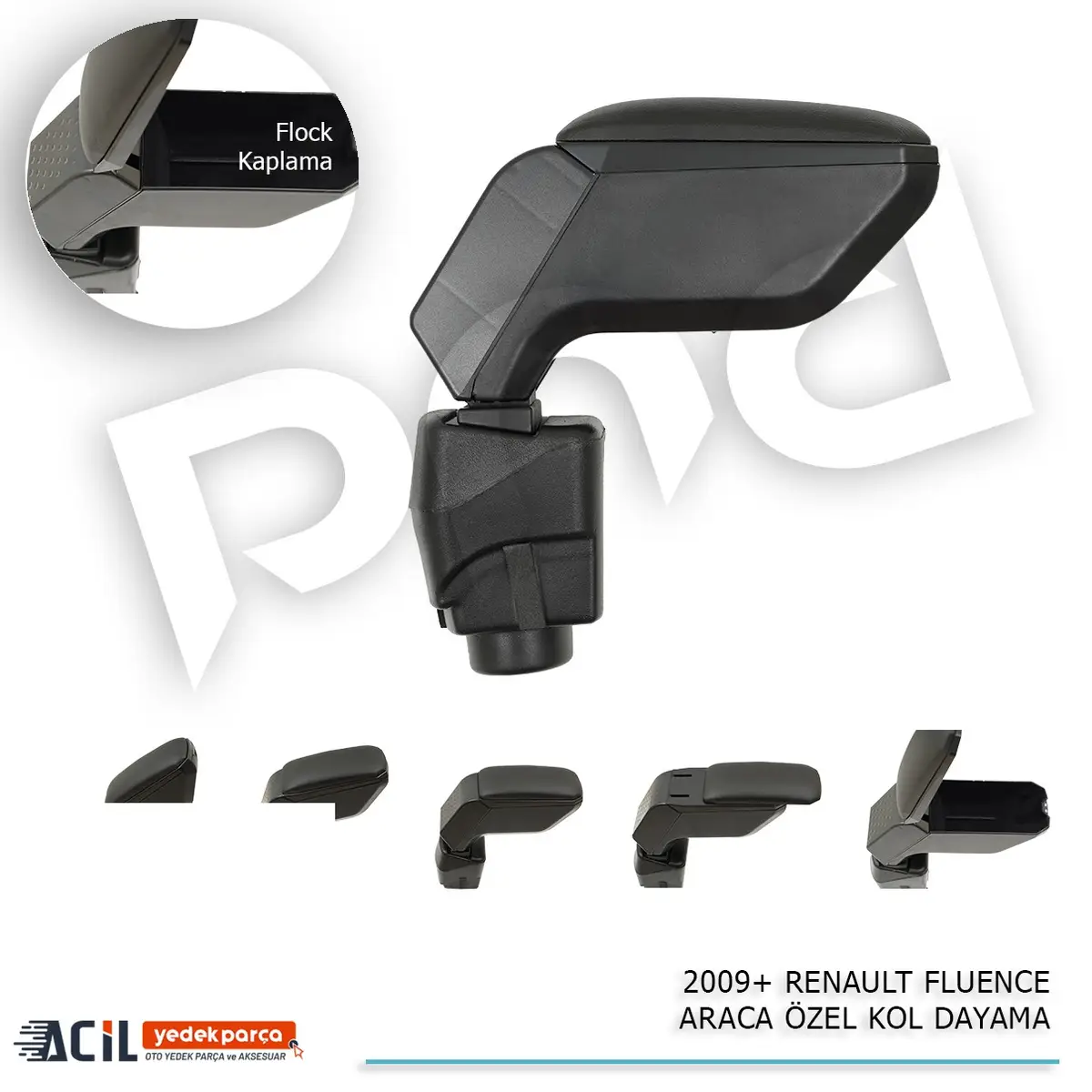 2009+ RENAULT FLUENCE ARACA OZEL KOL DAYAMA SIYAH