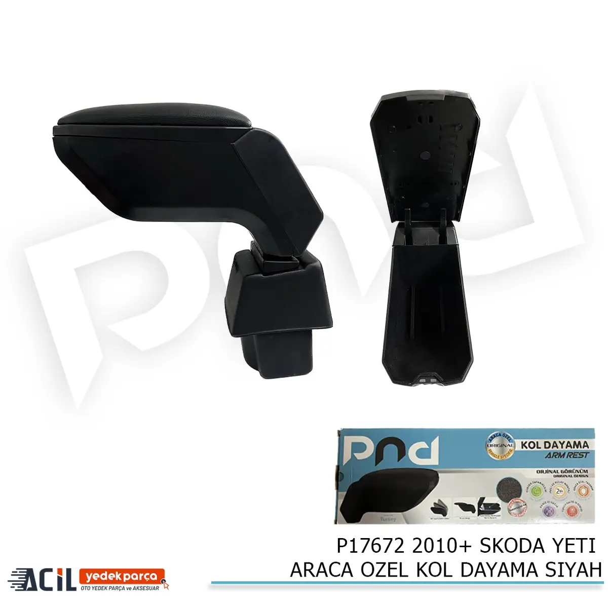 2010+ SKODA YETI ARACA OZEL KOL DAYAMA SIYAH