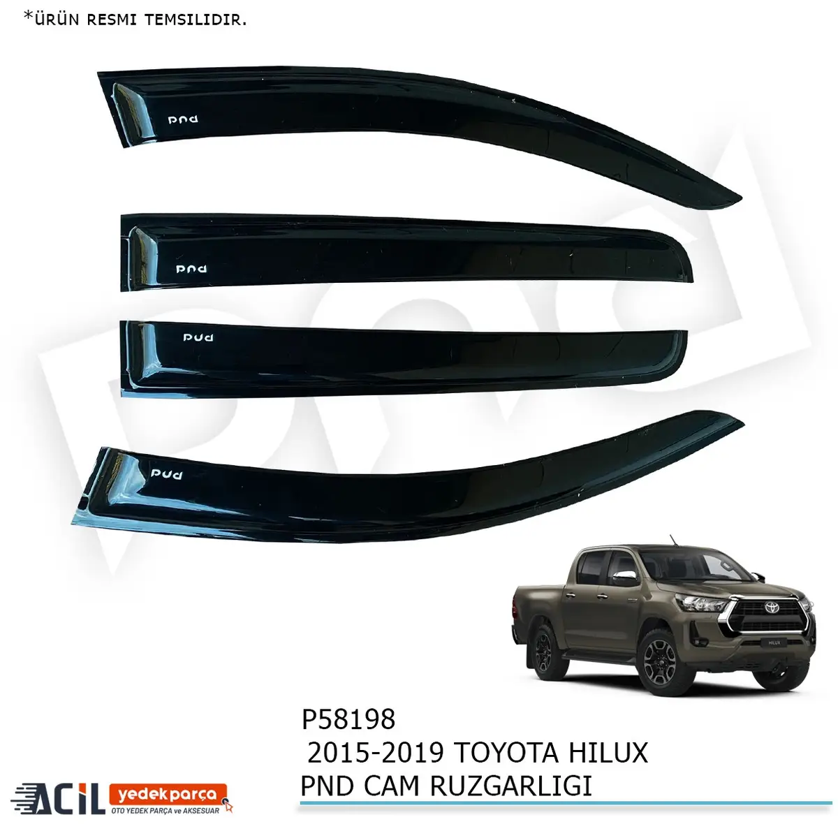 2012-2016 TOYOTA HILUX PND CAM RUZGARLIGI