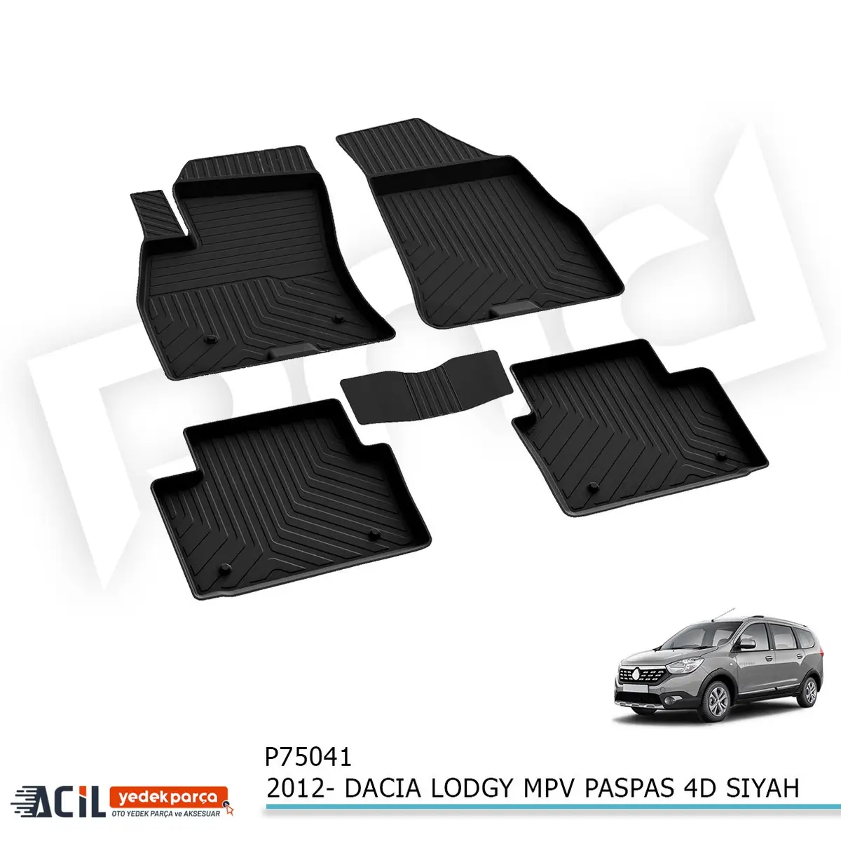 2012- DACIA LODGY MPV PASPAS 4D SIYAH