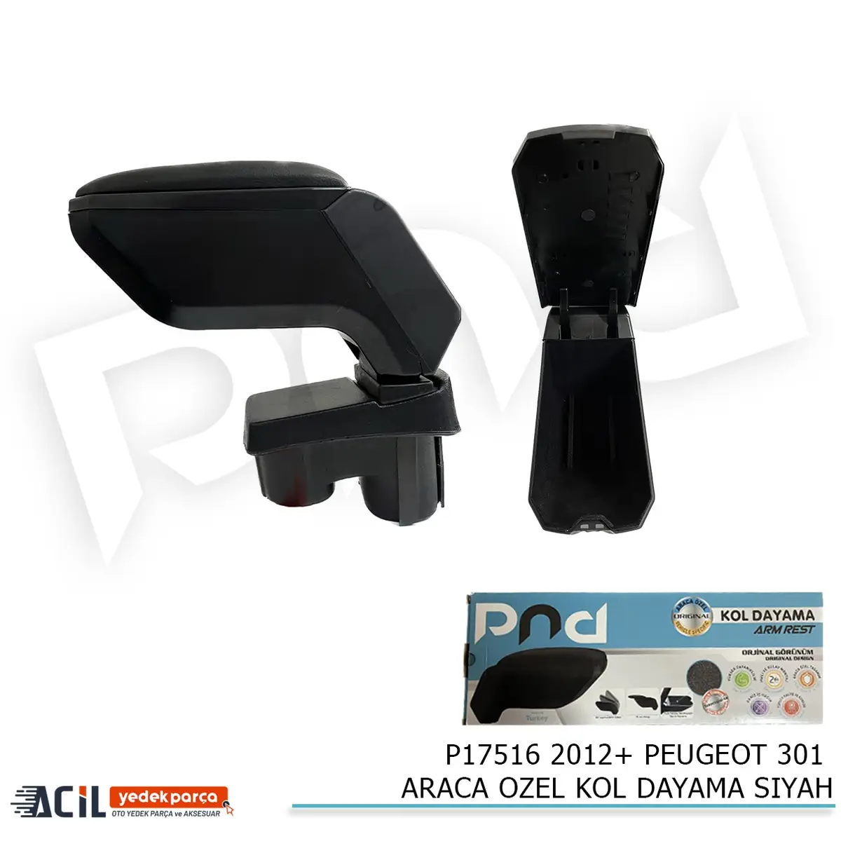 2012+ PEUGEOT 301 ARACA OZEL KOL DAYAMA SIYAH