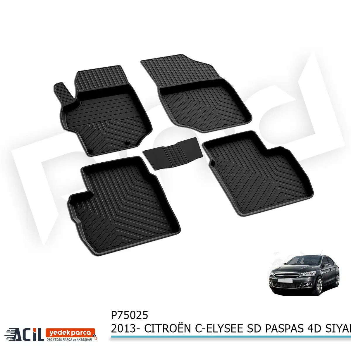 2013- CITROËN C-ELYSEE SD PASPAS 4D SIYAH
