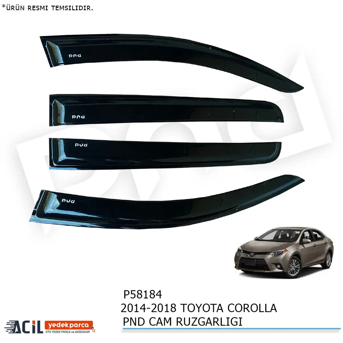 2014-2018 TOYOTA COROLLA PND CAM RUZGARLIGI