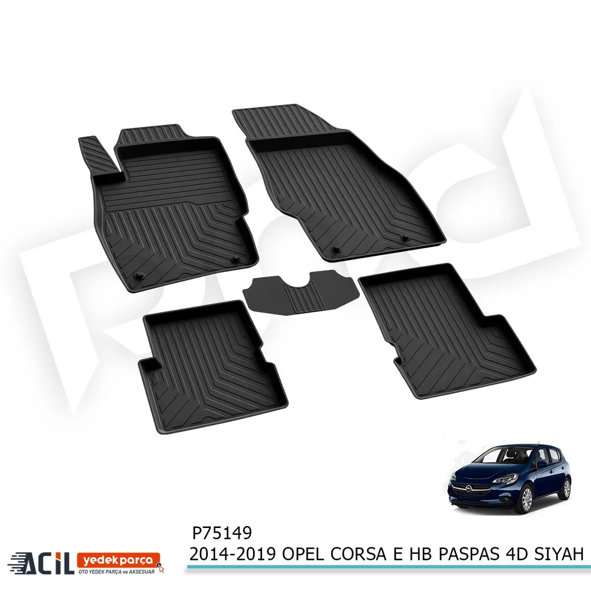 2014-2019 OPEL CORSA E HB PASPAS 4D SIYAH
