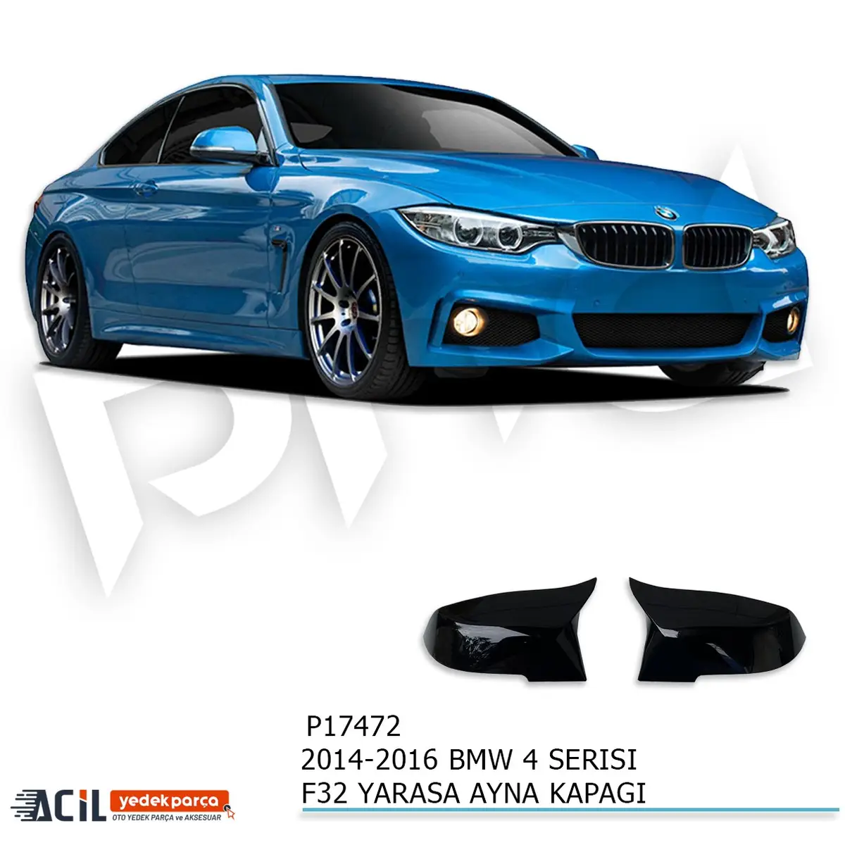 2014-2020 BMW F32 BATMAN YARASA AYNA KAPAGI P.BLAC