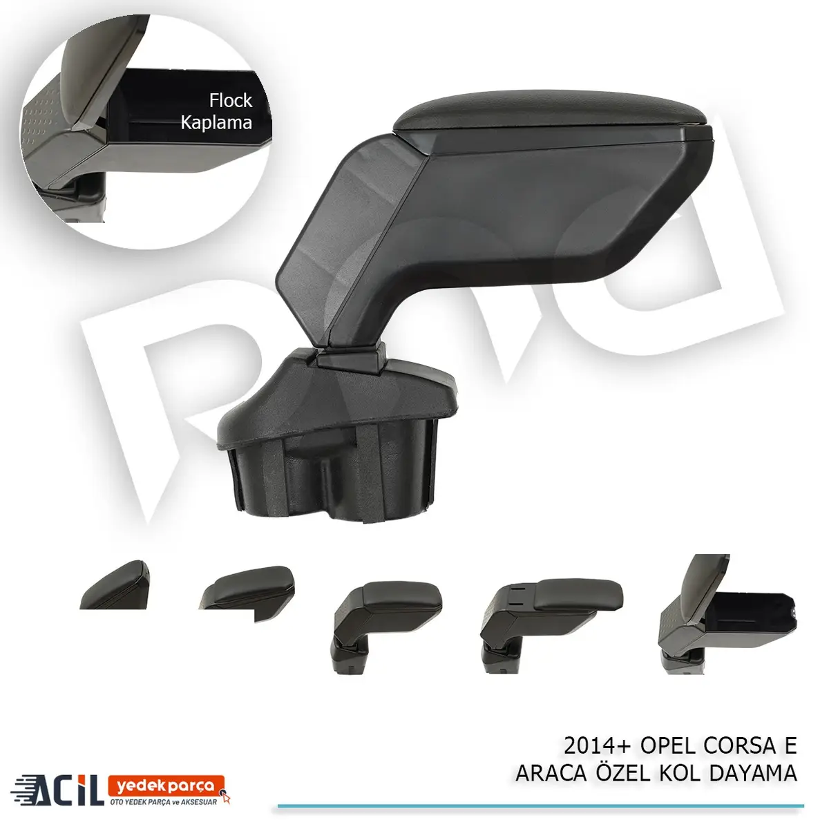 2014+ OPEL CORSA E ARACA OZEL KOL DAYAMA SIYAH