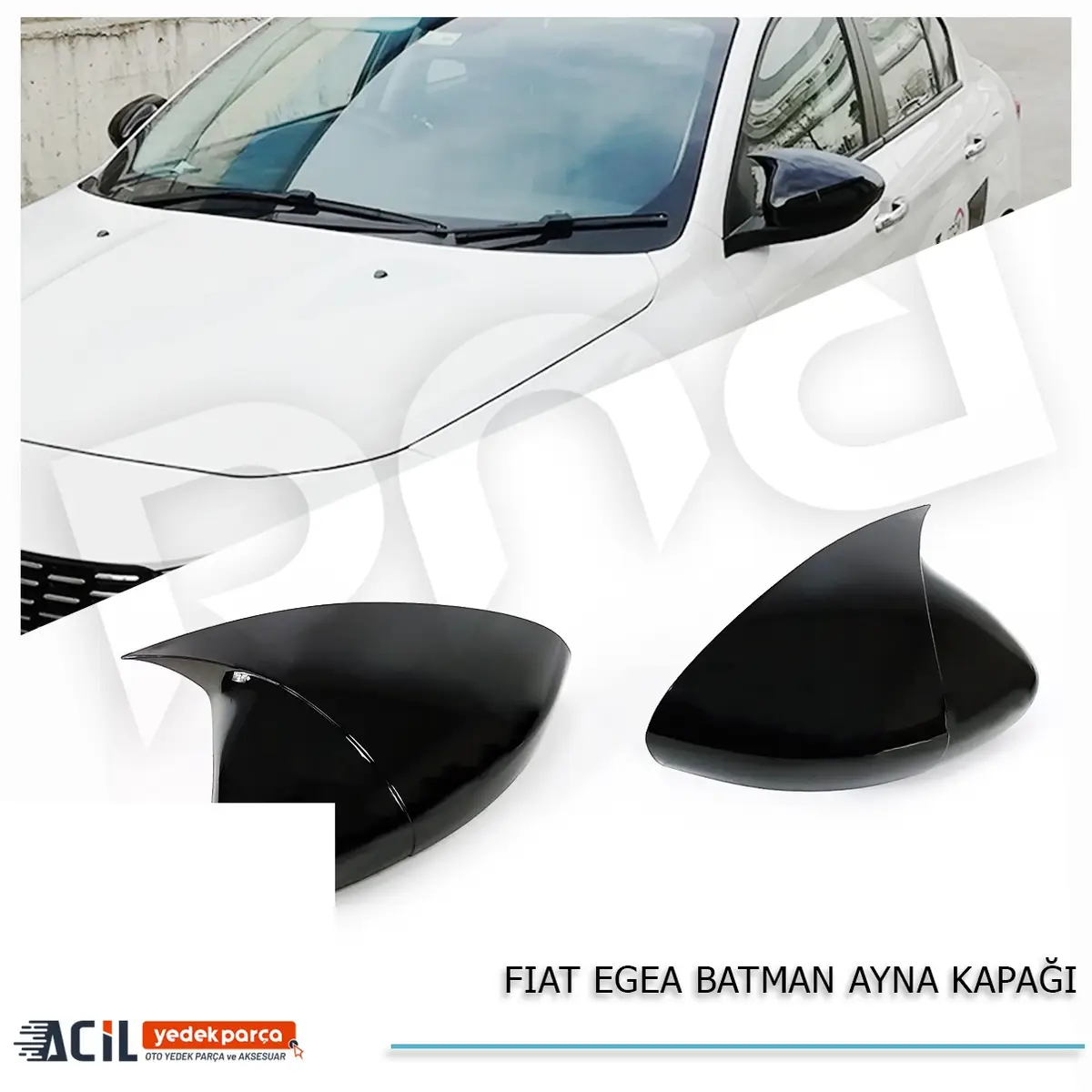 2015+ FIAT EGEA BATMAN YARASA AYNA KAPAGI P.BLACK