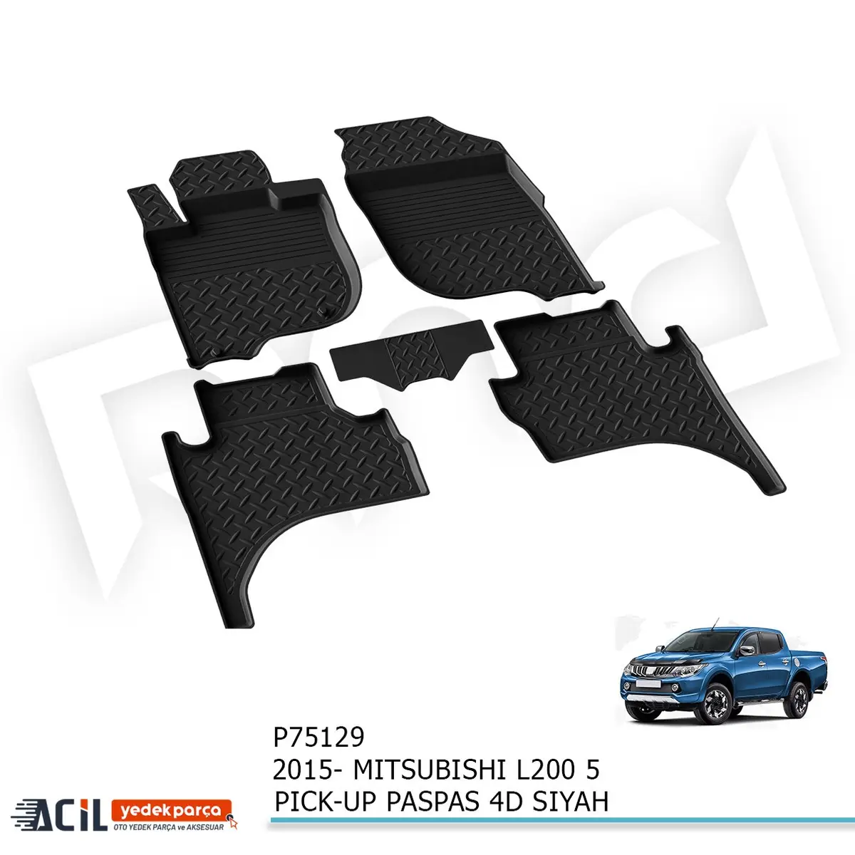 2015- MITSUBISHI L200 5 PICK-UP PASPAS 4D SIYAH