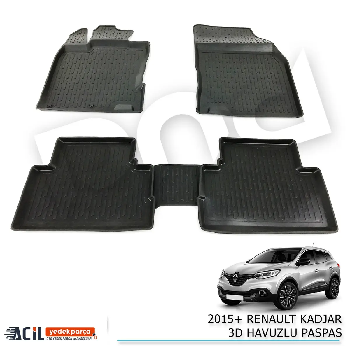 2015+ RENAULT KADJAR 3D HAVUZLU PASPAS