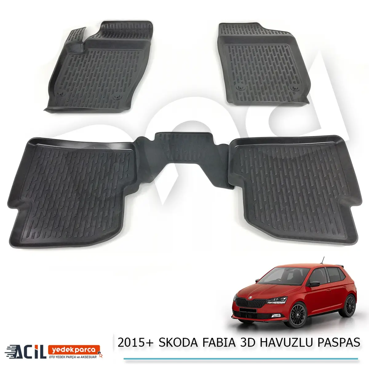 2015+ SKODA FABIA 3D HAVUZLU PASPAS