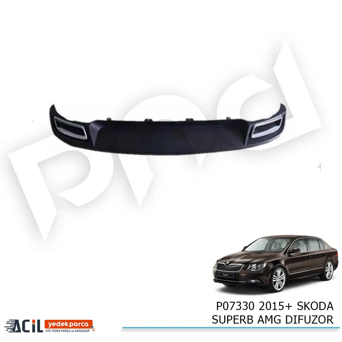 2015+ SKODA SUPERB AMG DIFUZOR