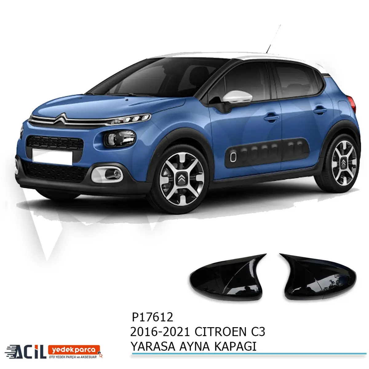 2016-2021 CITROEN C3 BATMAN YARASA AYNA KAPAGI P.B