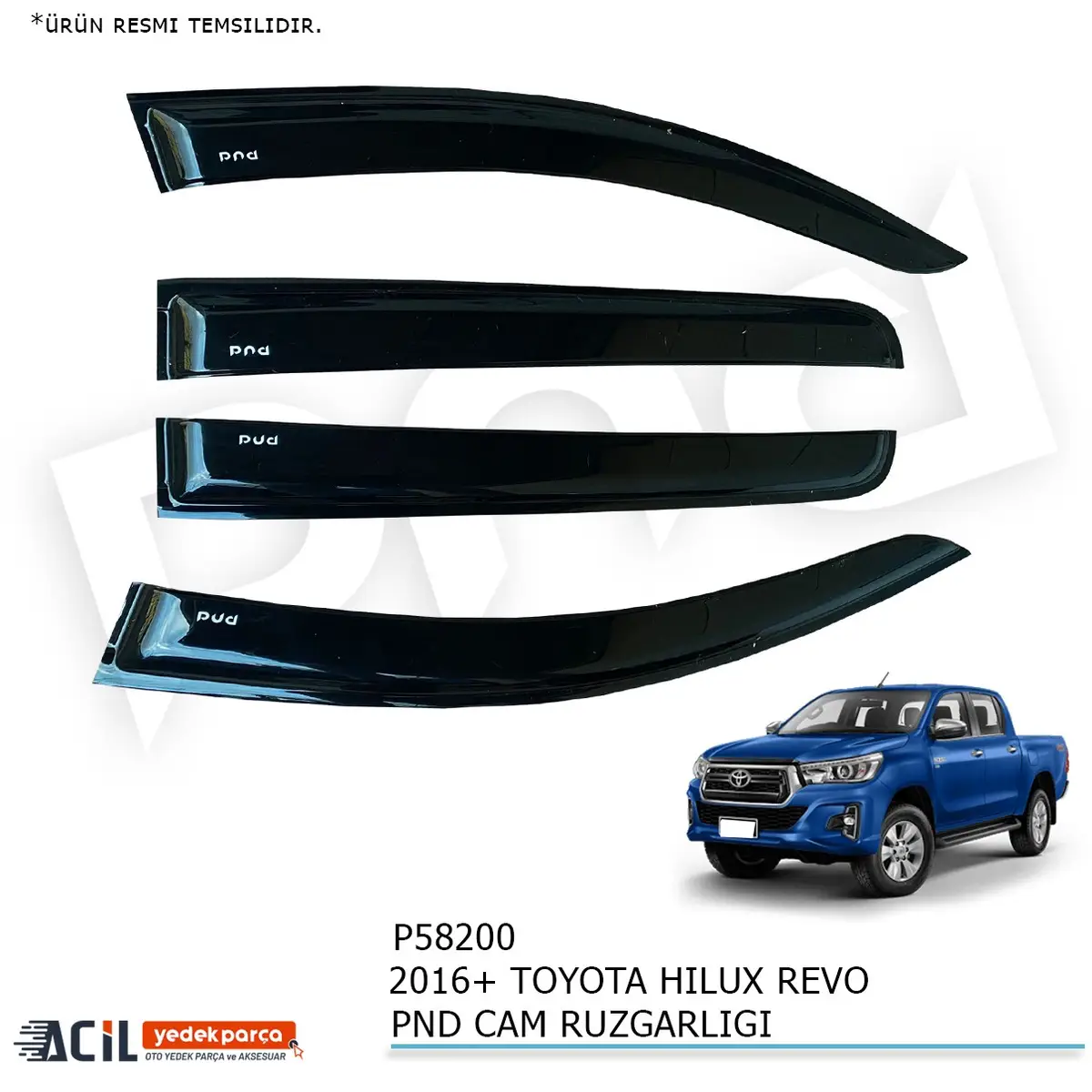 2016+ TOYOTA  HILUX REVO PND CAM RUZGARLIGI