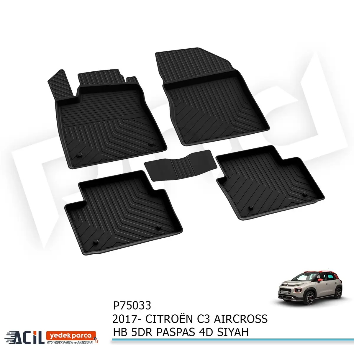 2017-2021 CITROËN C3 AIRCROS HB 5KP PASPAS 4DSIYAH