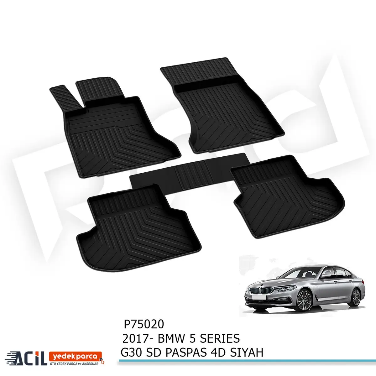 2017- BMW 5 SERIES G30 SD PASPAS 4D SIYAH