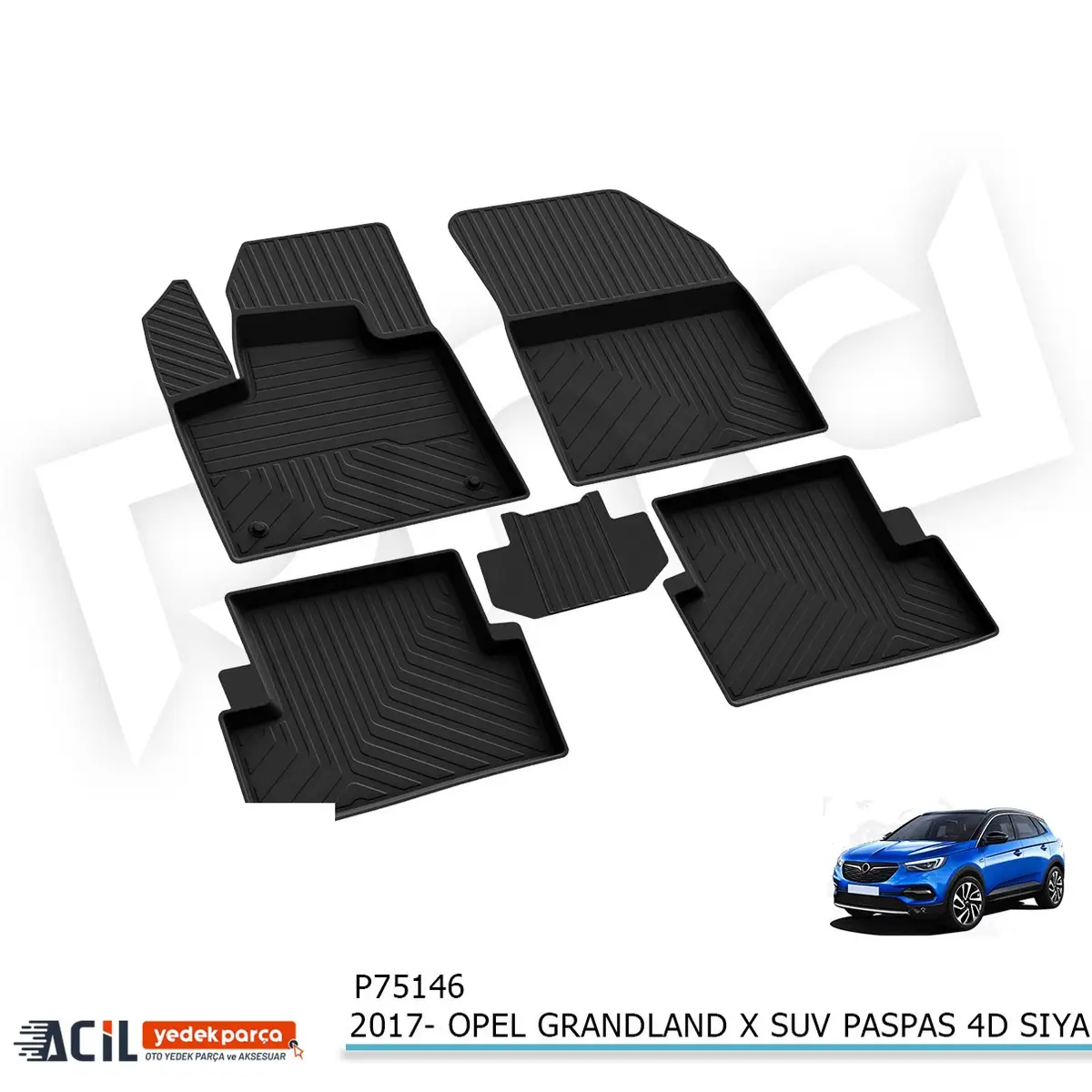 2017- OPEL GRANDLAND X SUV PASPAS 4D SIYAH