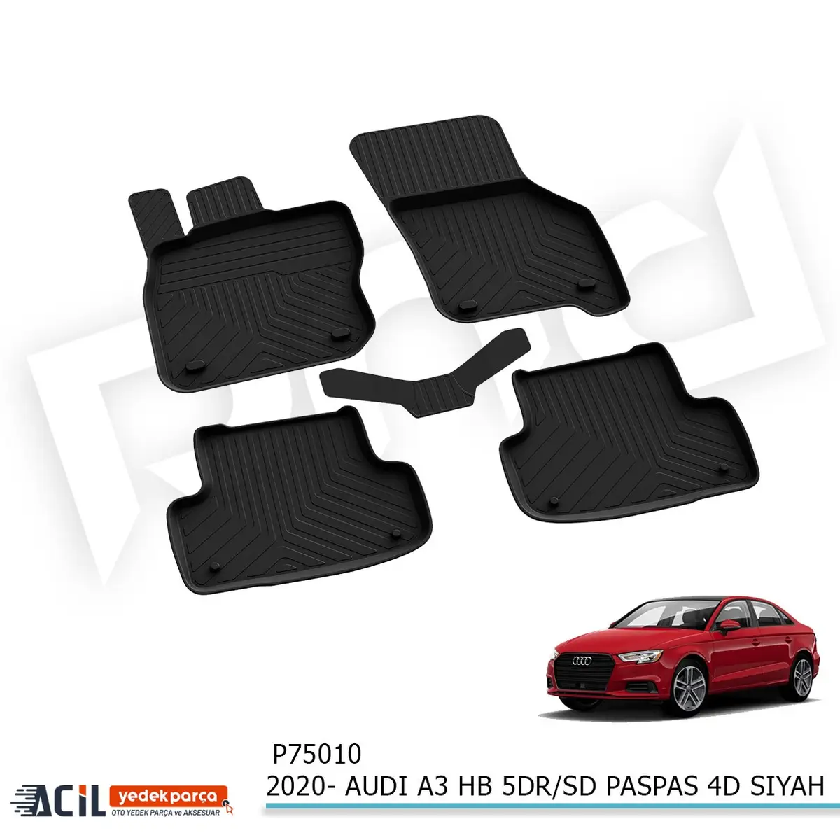 2020- AUDI A3 HB 5KP/SD PASPAS 4D SIYAH
