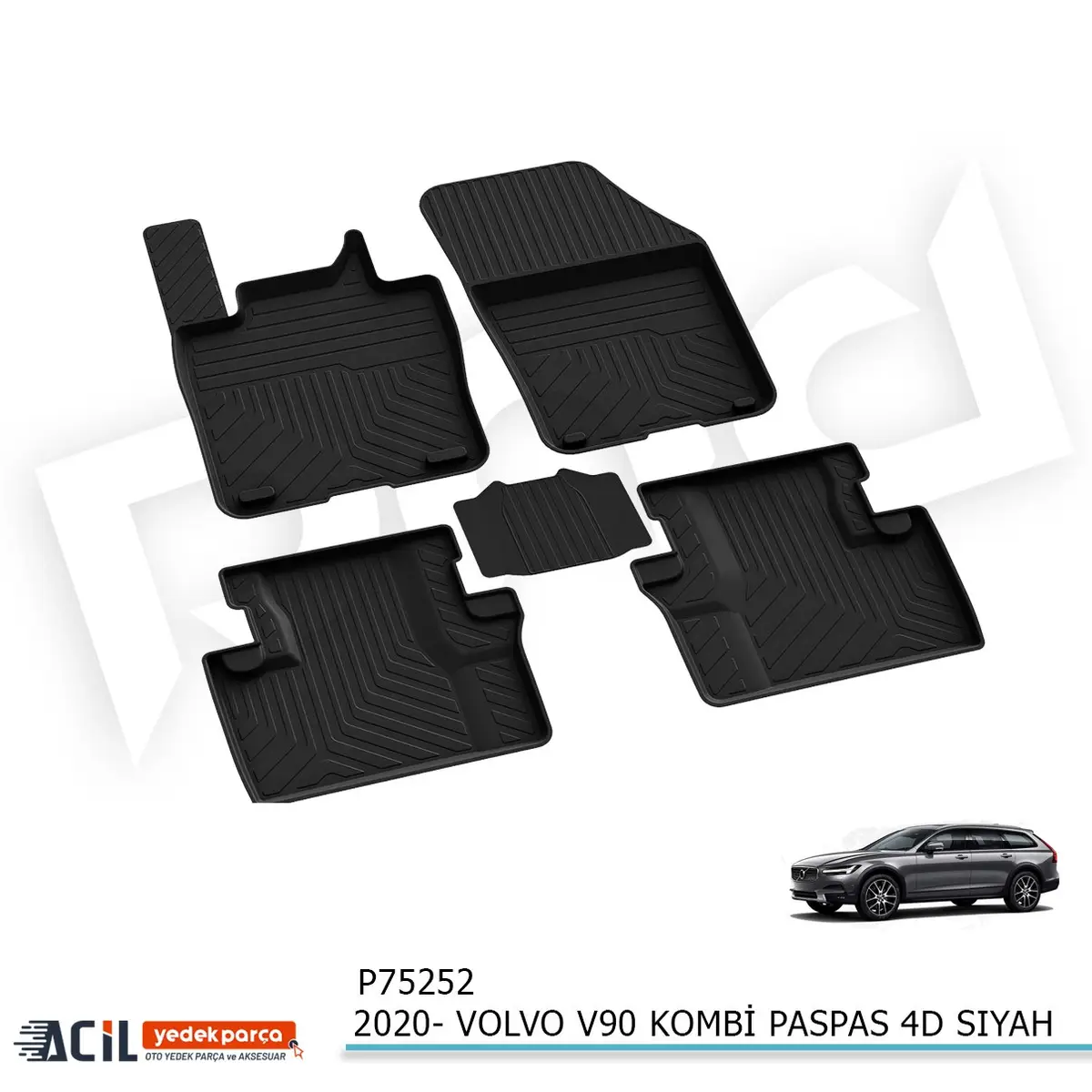 2020- VOLVO V90 Kombi PASPAS 4D SIYAH