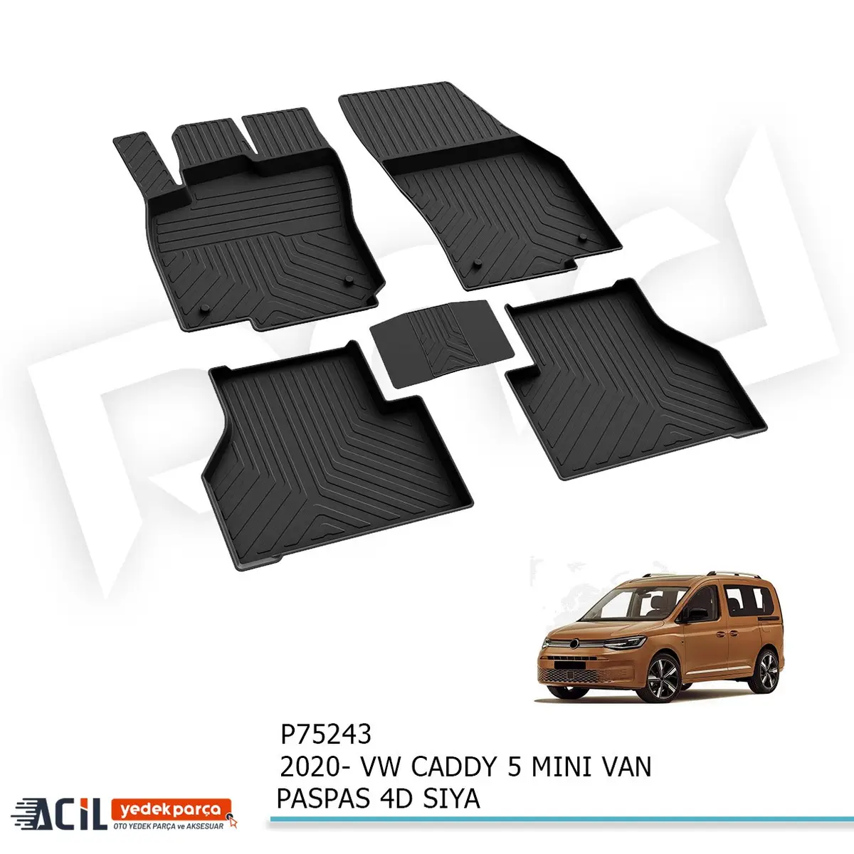 2020- VW CADDY 5 MINI VAN PASPAS 4D SIYAH
