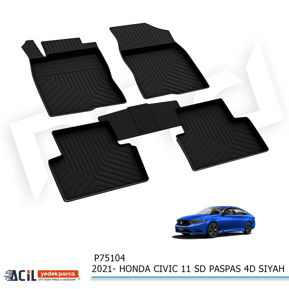 2021- HONDA CIVIC 11 SD PASPAS 4D SIYAH