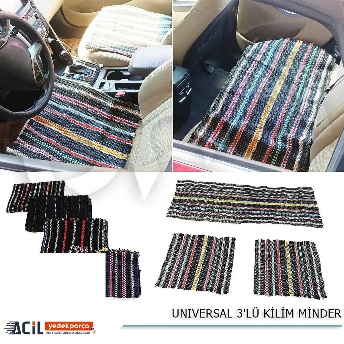 3 LU KILIM MINDER SERME