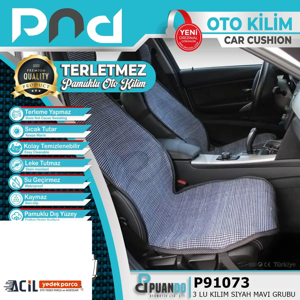 3 LU KILIM SIYAH MAVI GRUBU