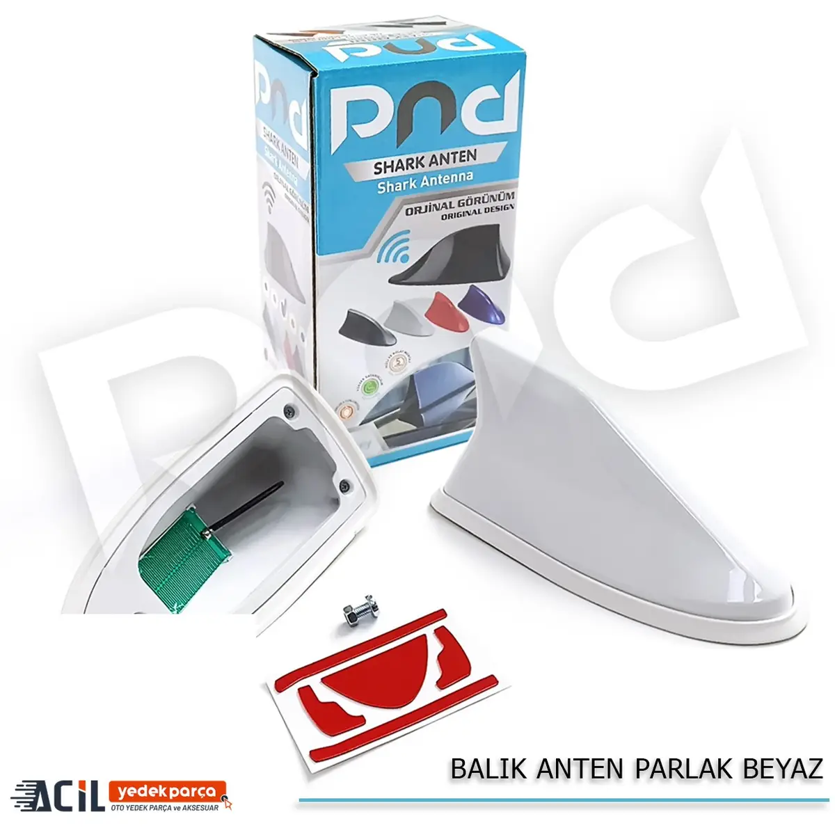 BALIK ANTEN PARLAK BEYAZ
