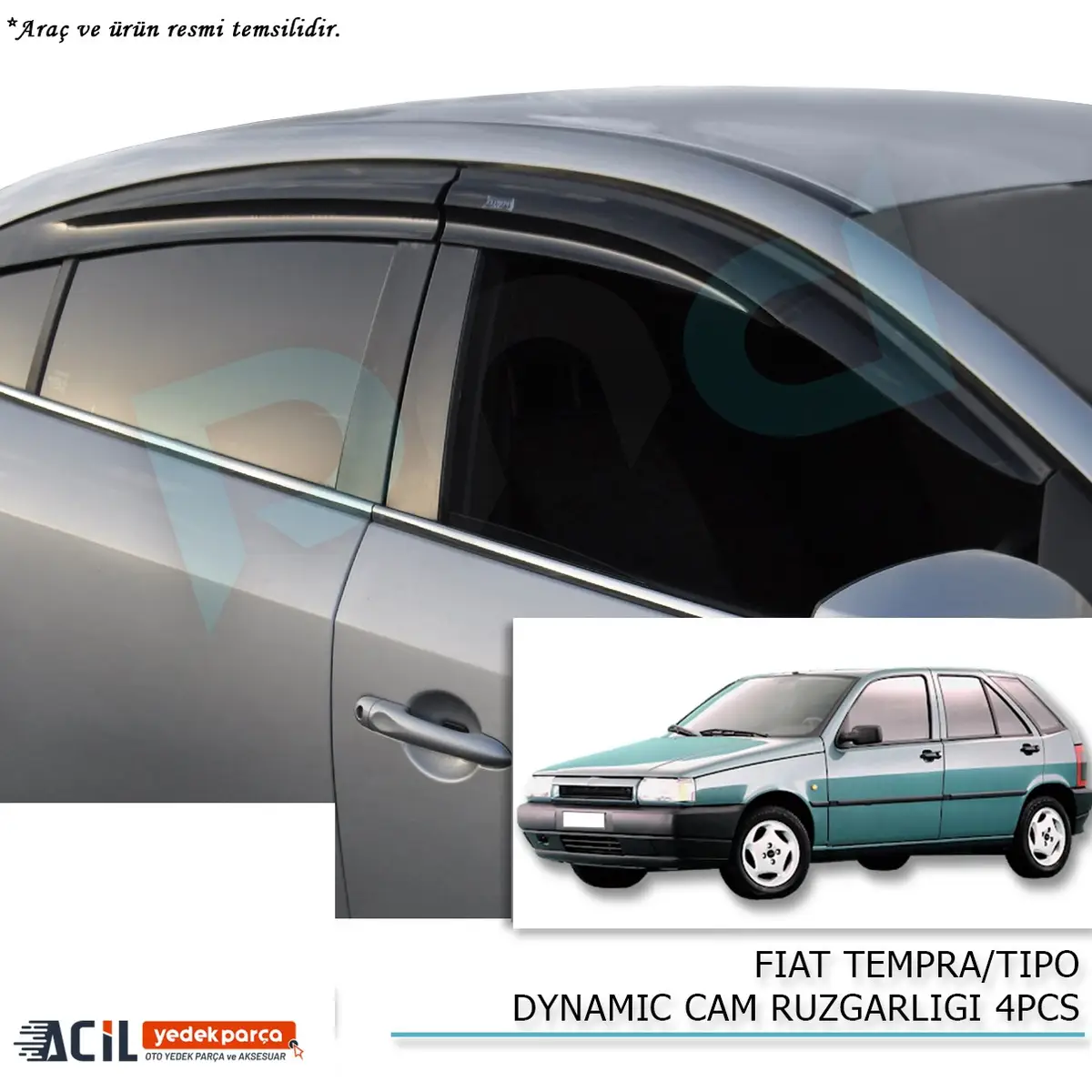 FIAT TEMPRA/TIPO DYNAMIC CAM RUZGARLIGI 4PCS