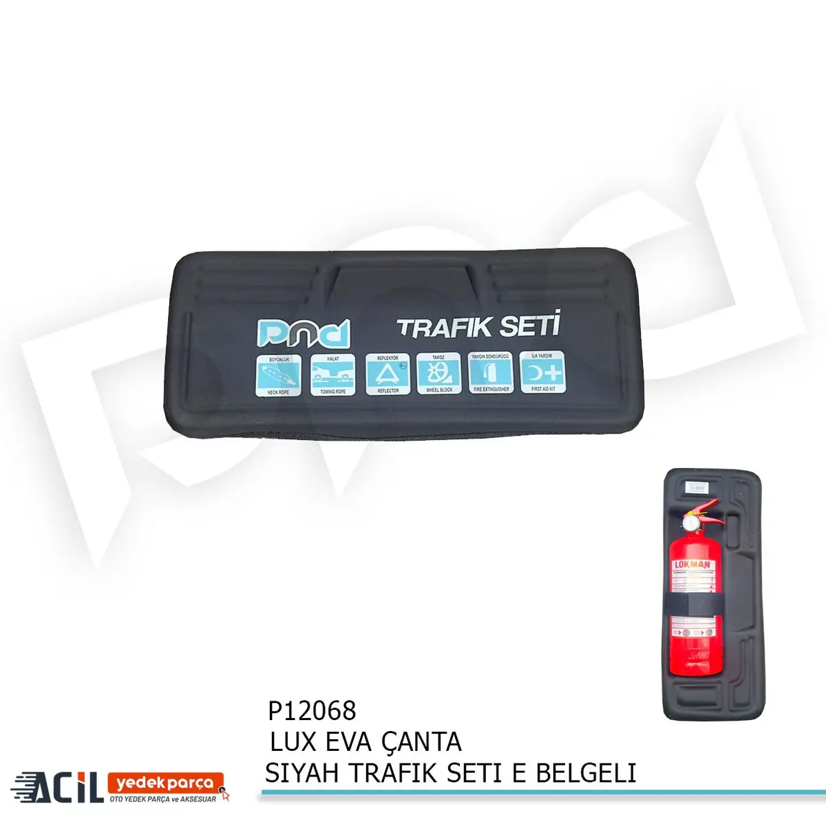 LUX EVA ÇANTA SIYAH TRAFIK SETI E BELGELI