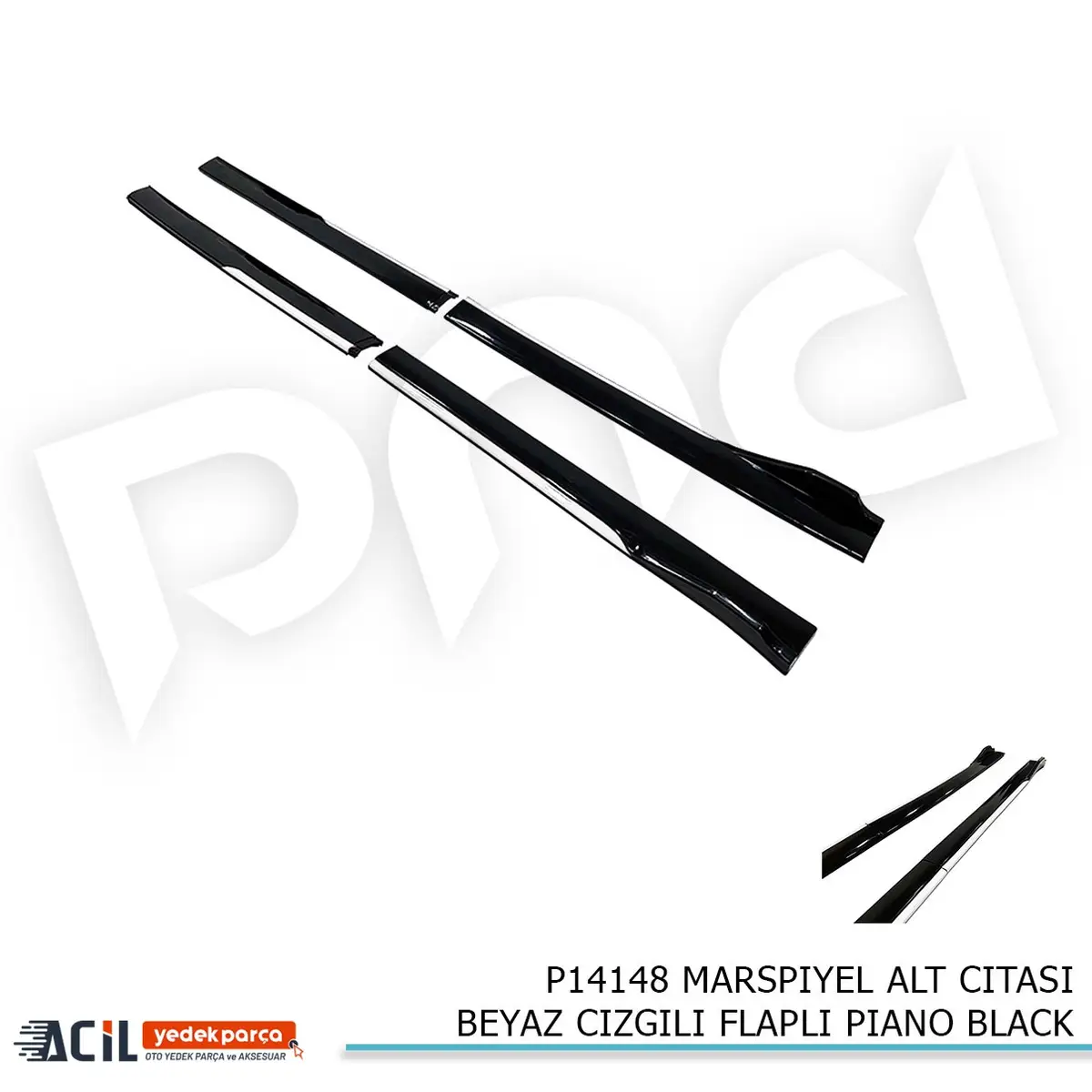 MARSPIYEL ALT CITASI BEYAZ CIZGILI FLAPLI PIANO