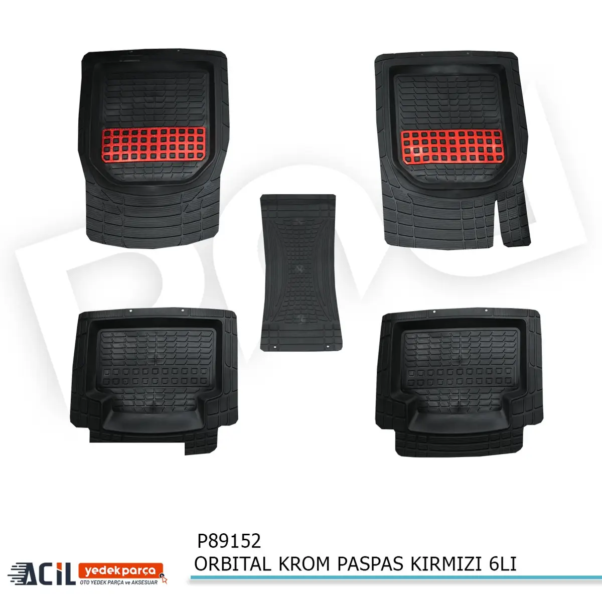 ORBITAL KROM PASPAS KIRMIZI 6LI