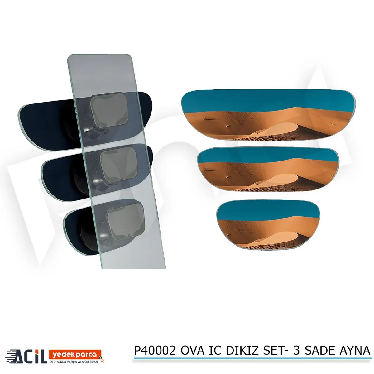 OVA IC DIKIZ SET- 3 SADE AYNA -564.050