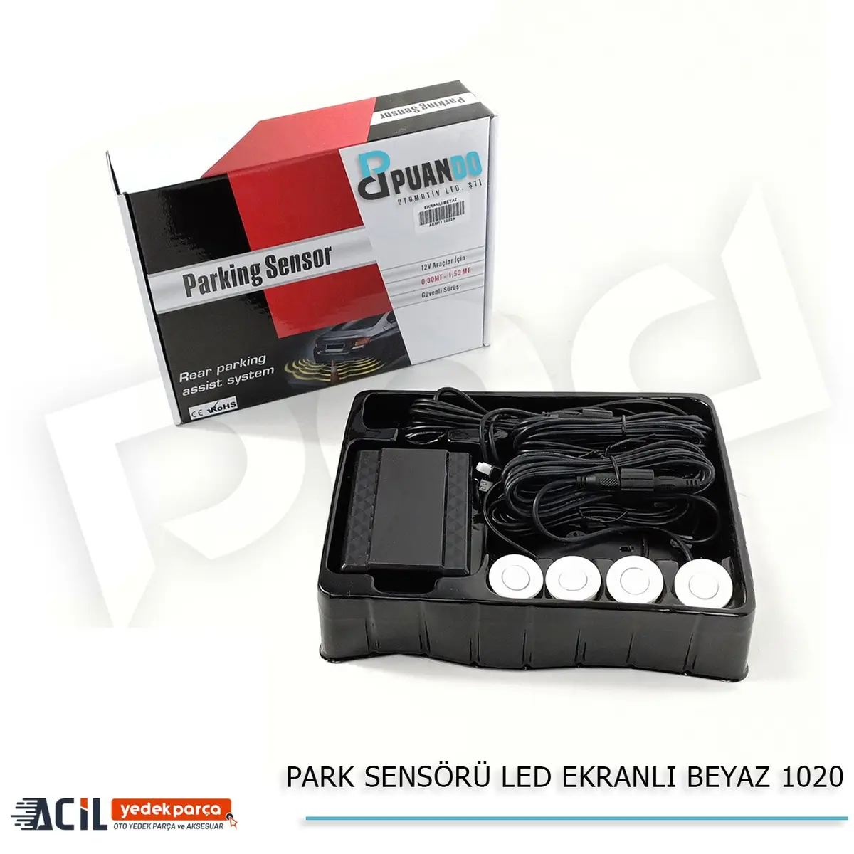 PARK SENSORU LED EKRANLI BEYAZ 1022