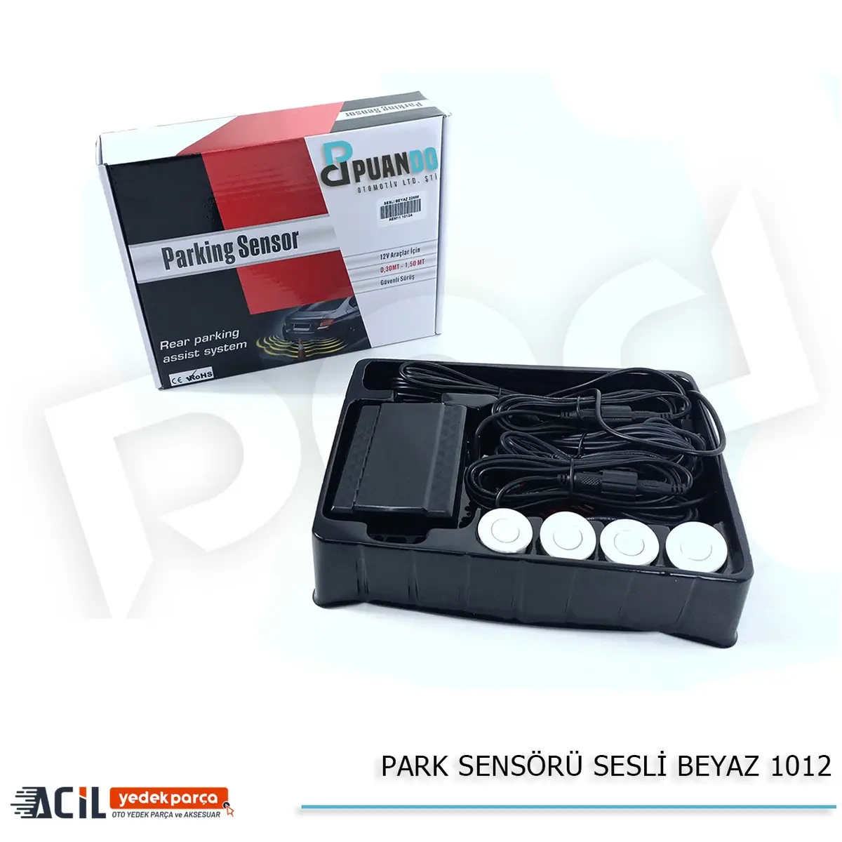 PARK SENSORU SESLI BEYAZ 1012