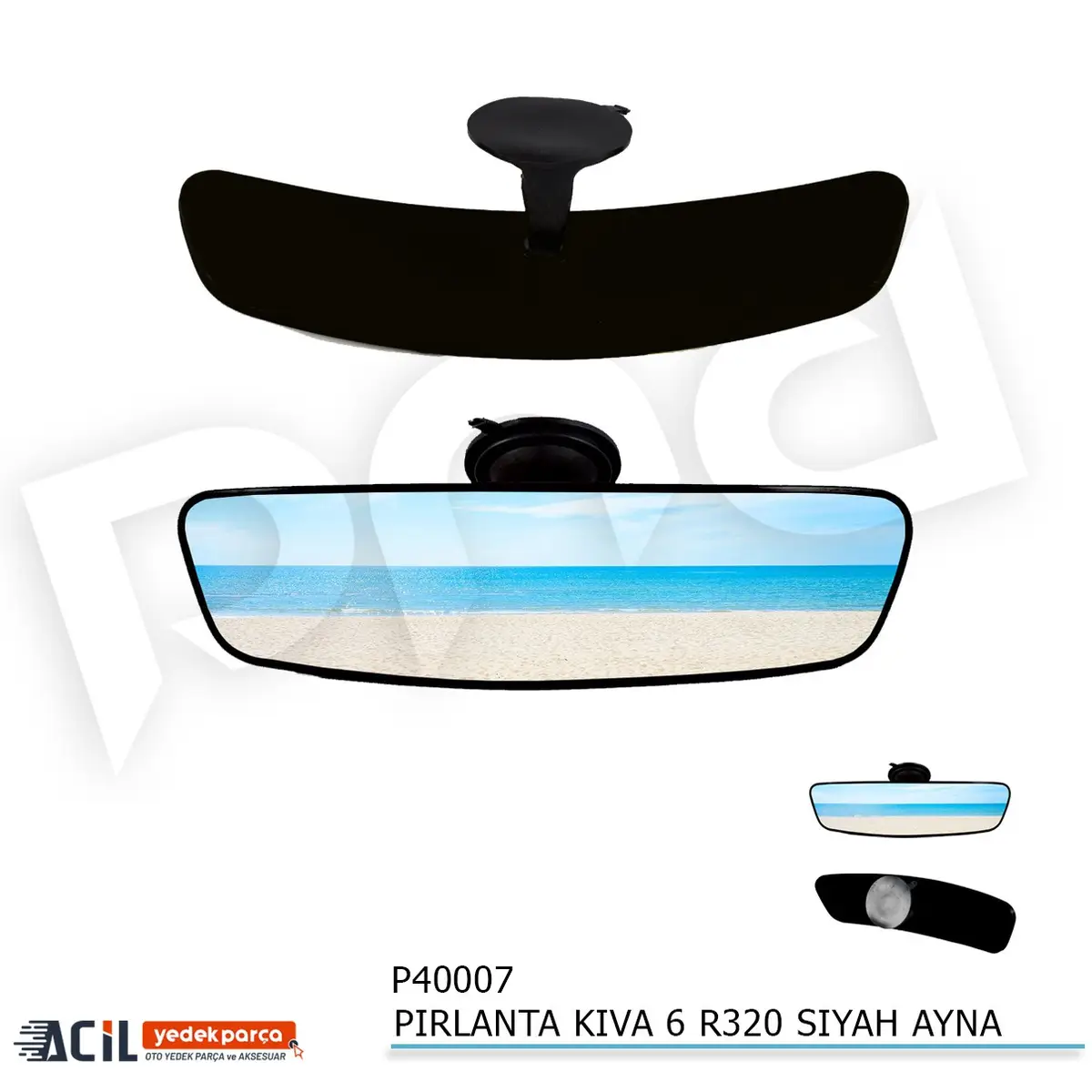 PIRLANTA KIVA 6 R320 SIYAH AYNA-1.626.056