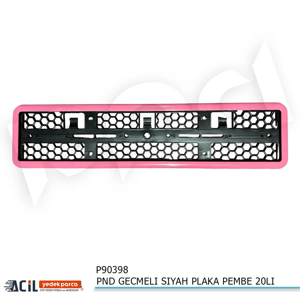 PND GECMELI SIYAH PLAKALIK PEMBE 20LI