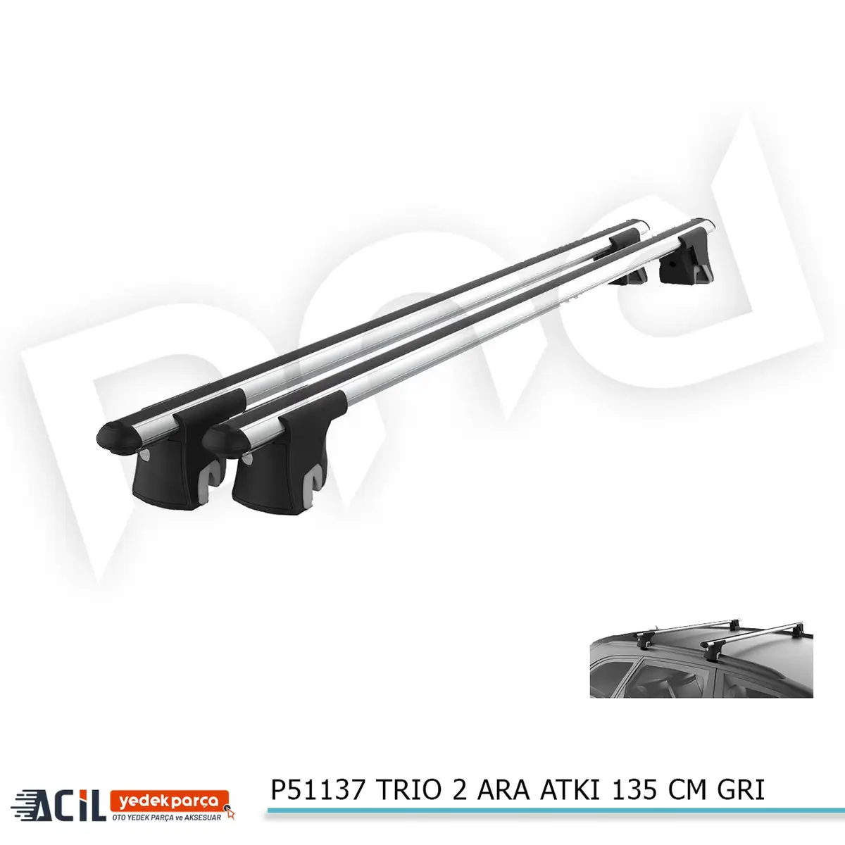 TRIO 2 ARA ATKI 135 CM GRI